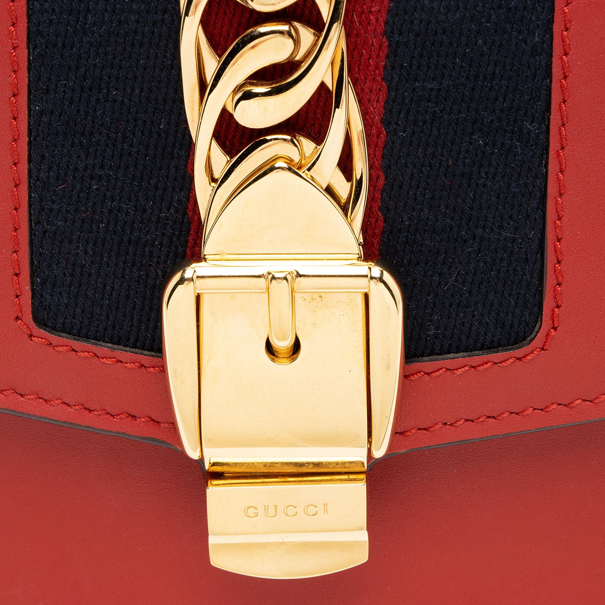 Gucci Leather Sylvie Super Mini Bag