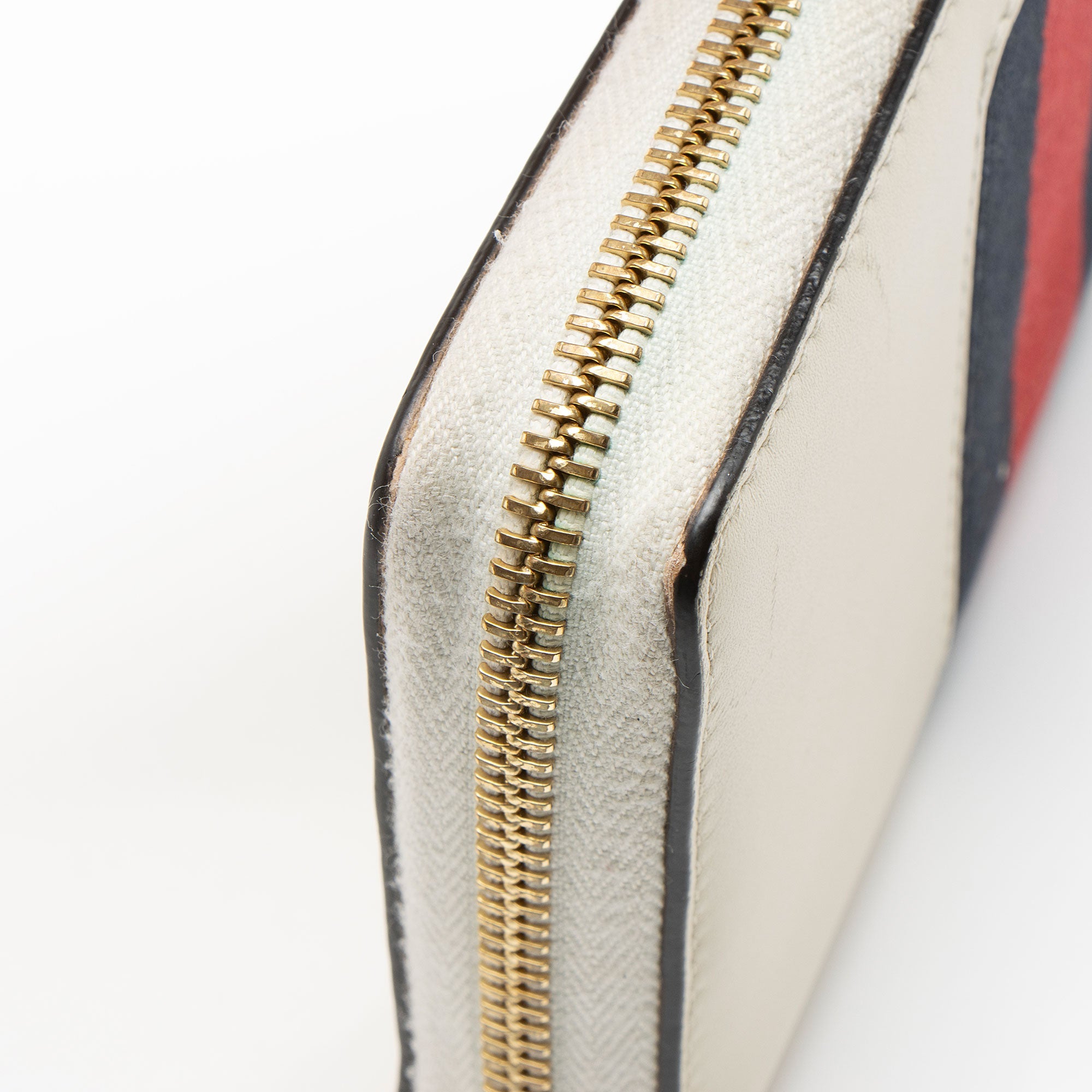 Gucci Leather Sylvie Zip Around Wallet