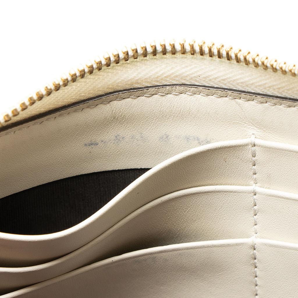 Gucci Leather Sylvie Zip Around Wallet