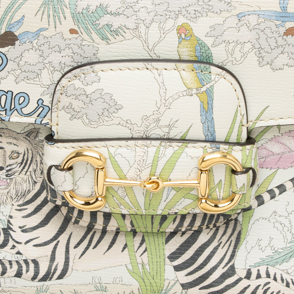 Gucci Leather Tiger Horsebit 1955 Mini Crossbody
