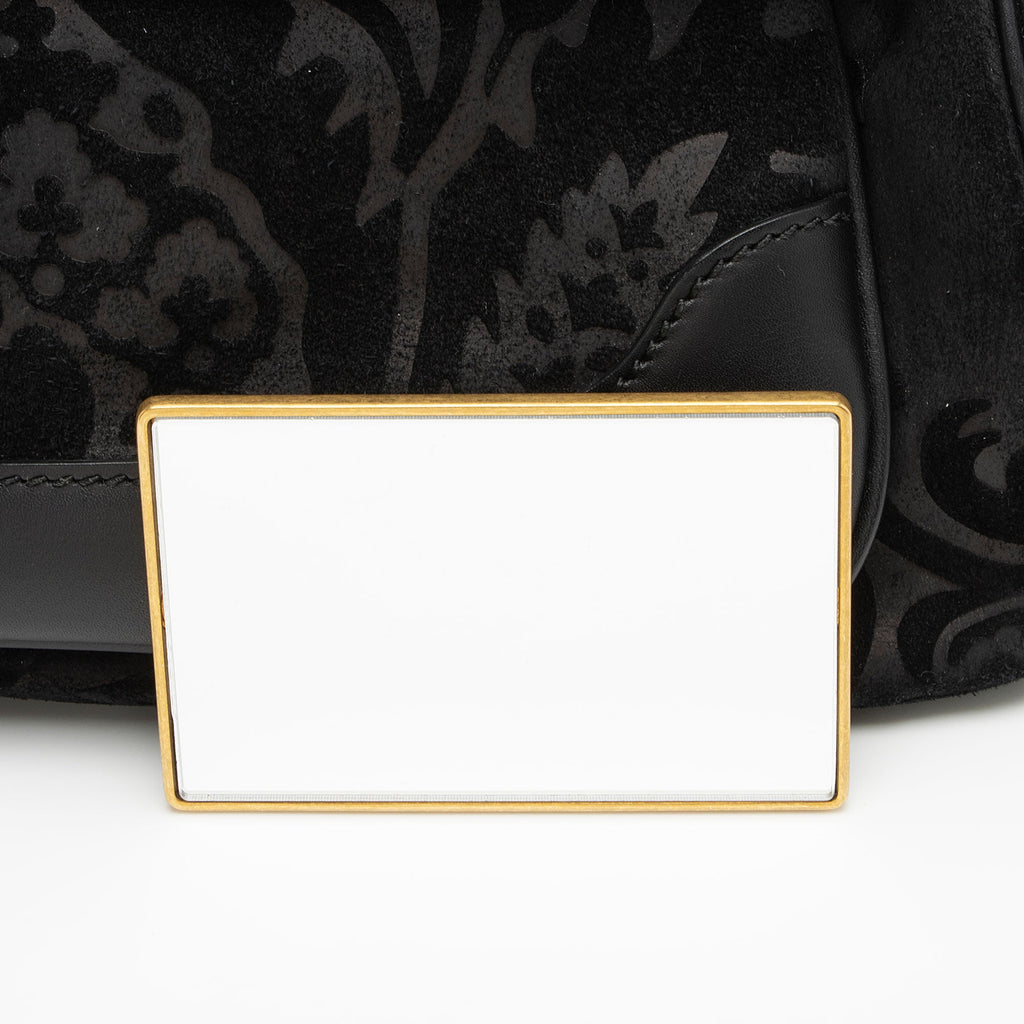 Gucci Leather Velvet Lady Stirrup Top Handle