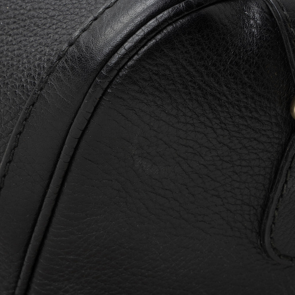 Gucci Leather Vintage Web Joy Medium Boston Bag