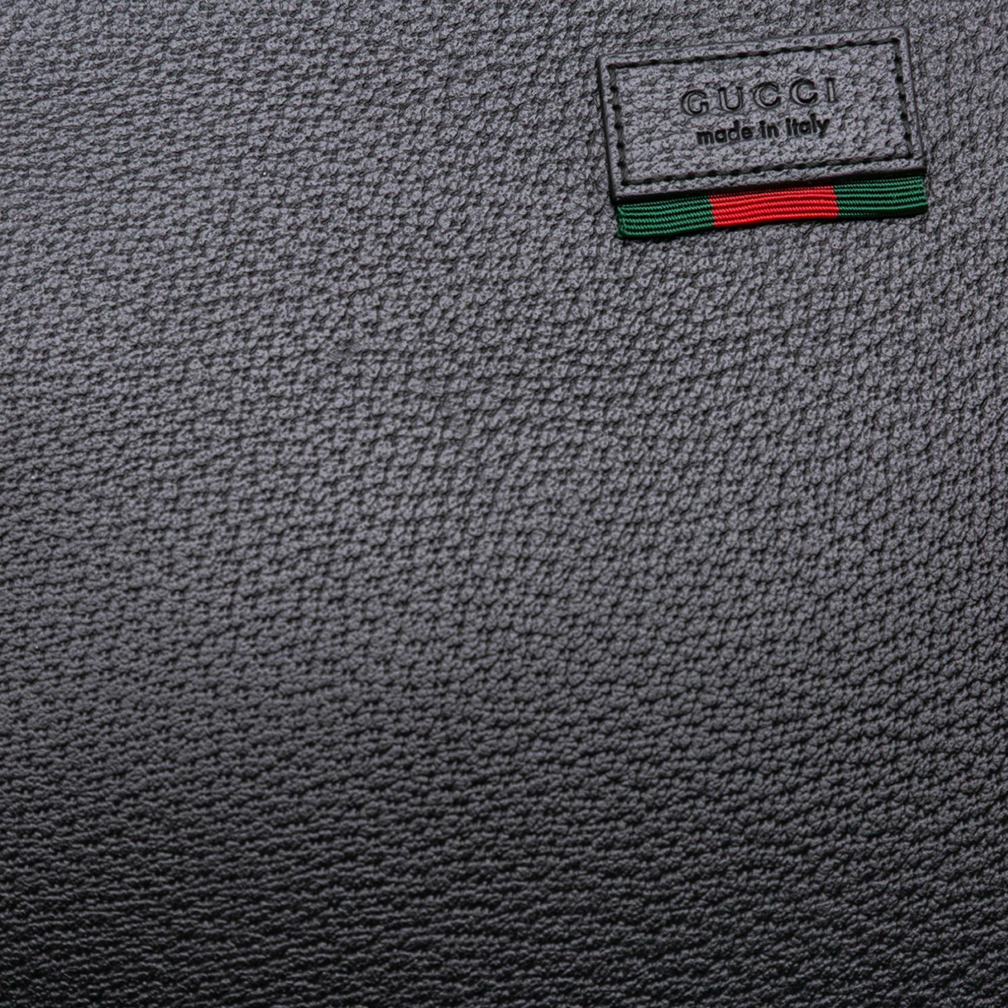 Gucci Leather Web Agora Clutch