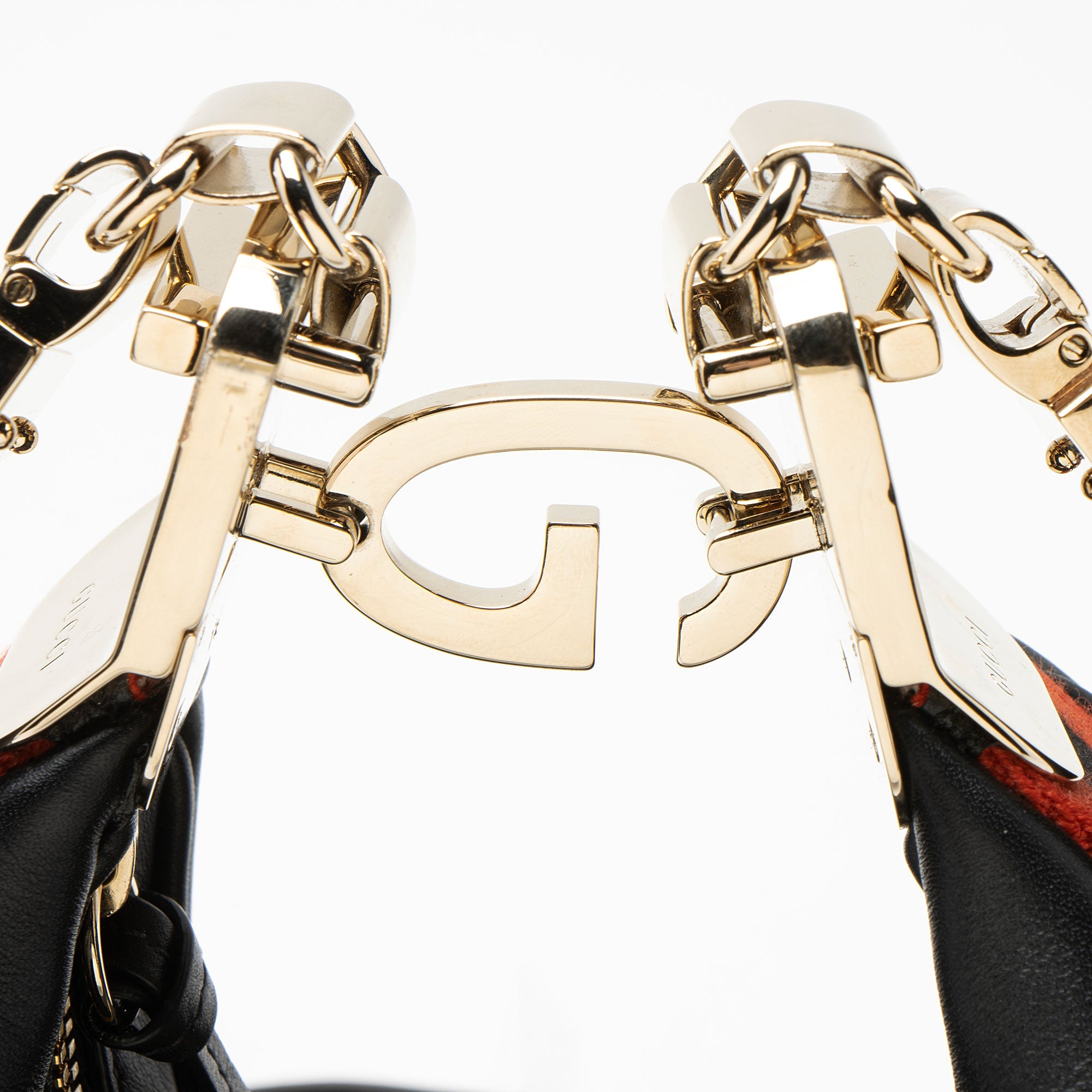 Gucci Leather Web Attache Small Shoulder Bag