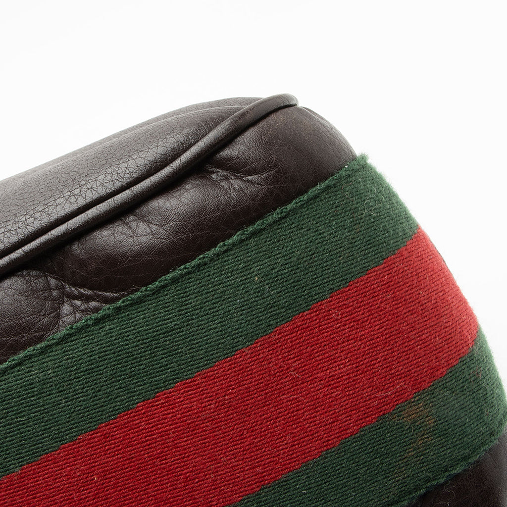 Gucci Leather Web Heritage Horsebit Large Hobo (SHF-mg2vZO)