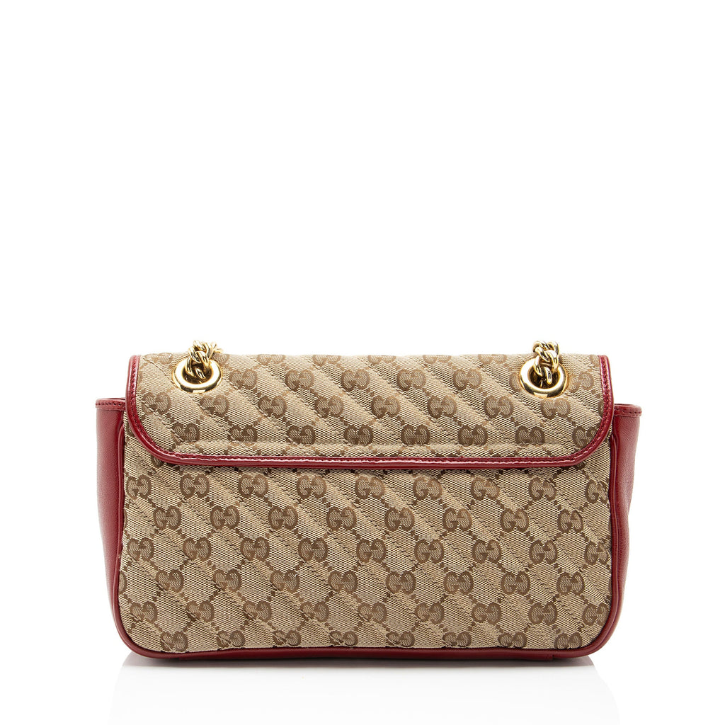 Gucci Matelasse GG Canvas GG Marmont Medium Flap Bag