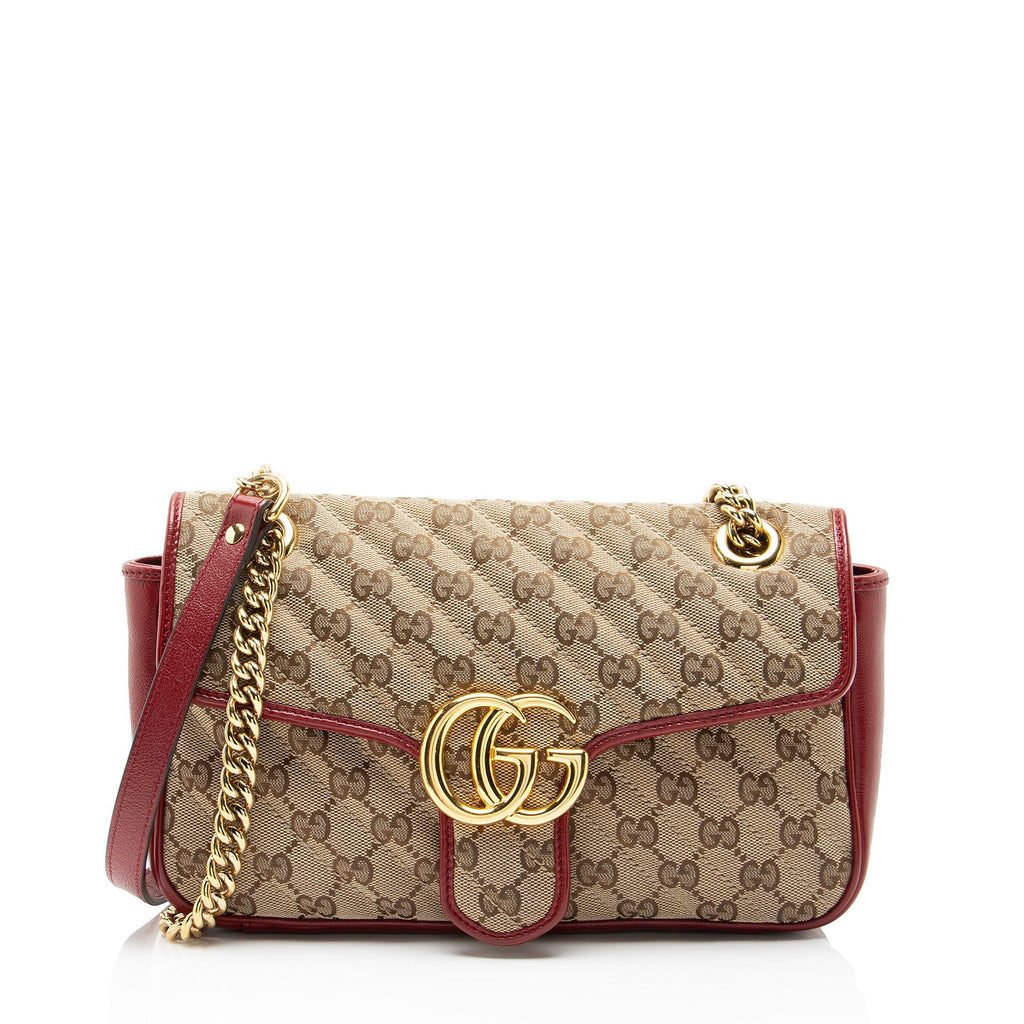 Gucci Matelasse GG Canvas GG Marmont Medium Flap Bag