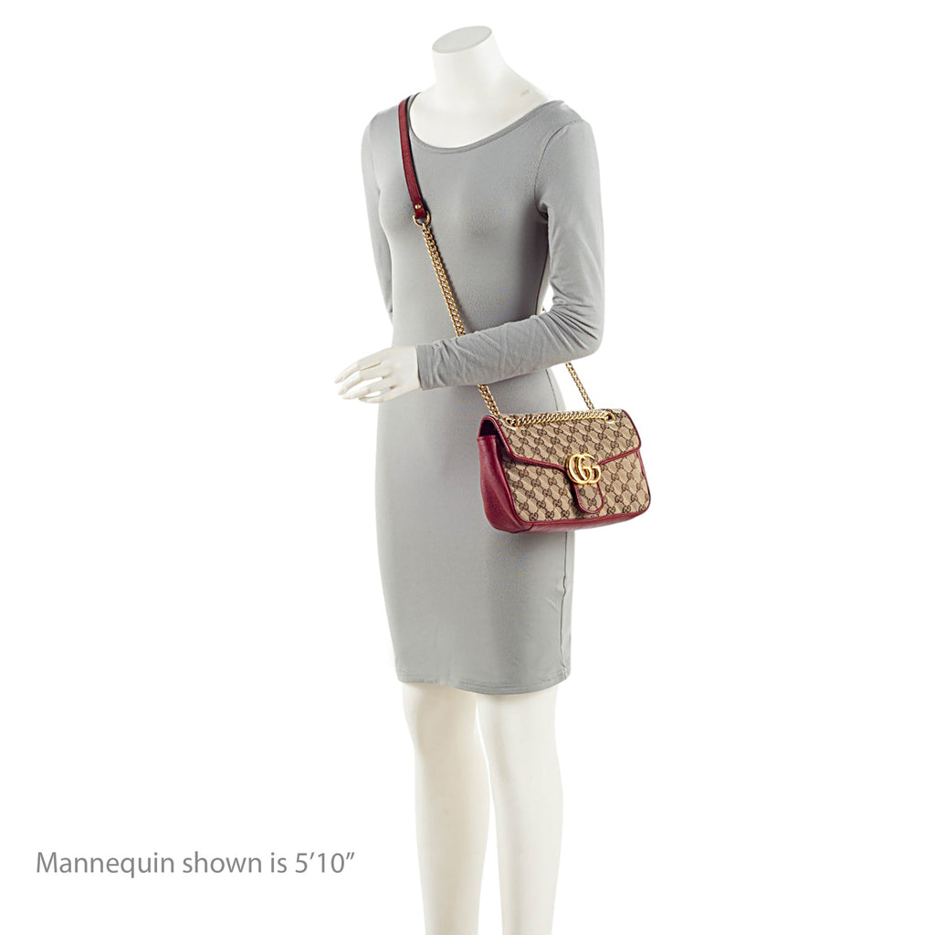 Gucci Matelasse GG Canvas GG Marmont Medium Flap Bag