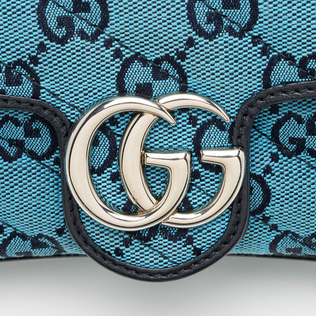 Gucci Matelasse GG Canvas GG Marmont Mini Flap Bag