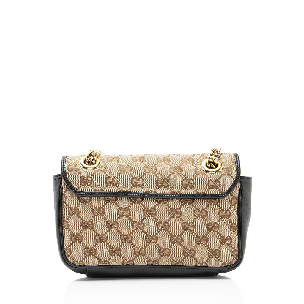 Gucci Matelasse GG Canvas GG Marmont Small Flap Bag
