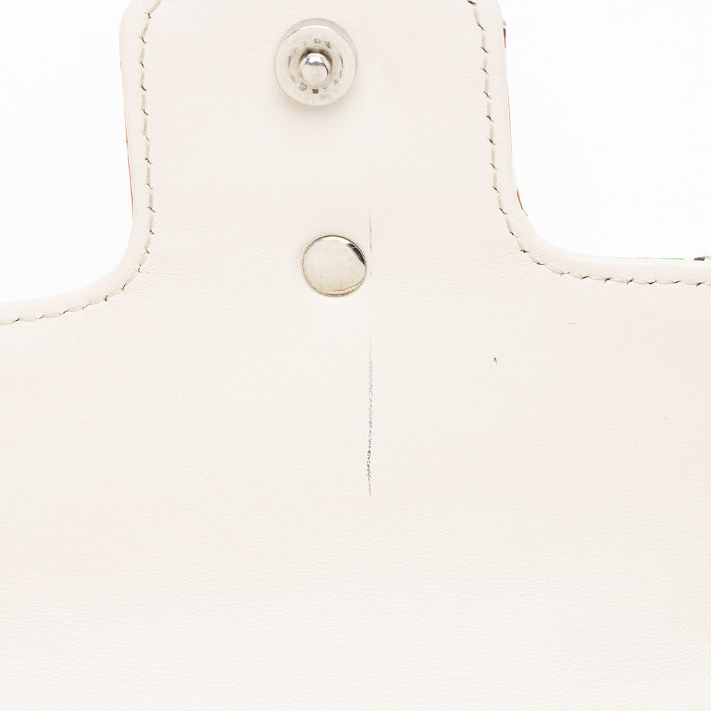 Gucci Matelasse Leather Apple GG Marmont Mini Flap Bag