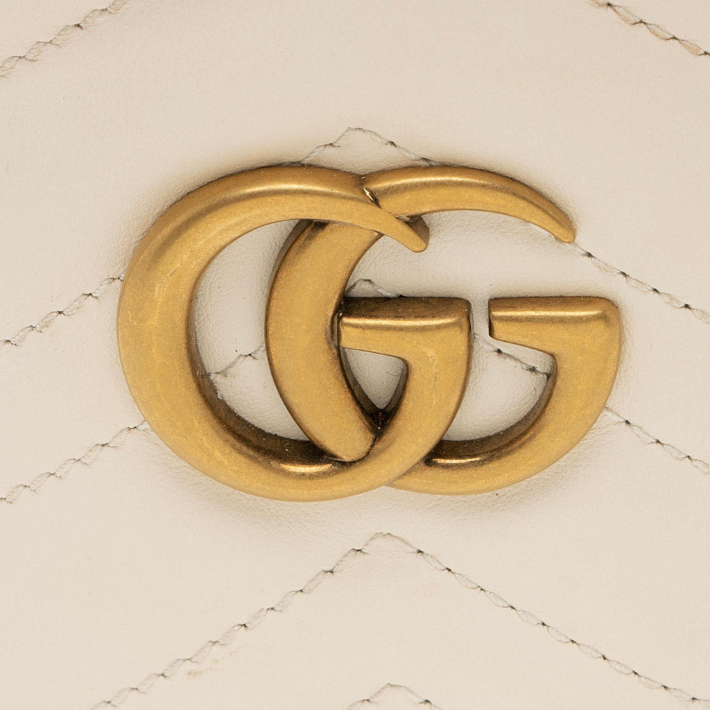 Gucci Matelasse Leather GG Marmont Mini Bucket Bag (SHF-OKI41N)