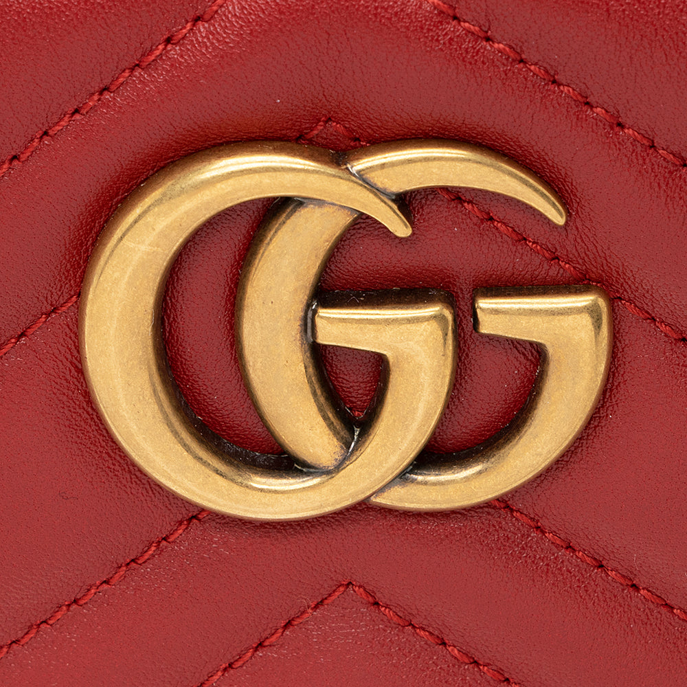Gucci Matelasse Leather GG Marmont Belt Bag - Size 34 / 85 (SHF-20124)