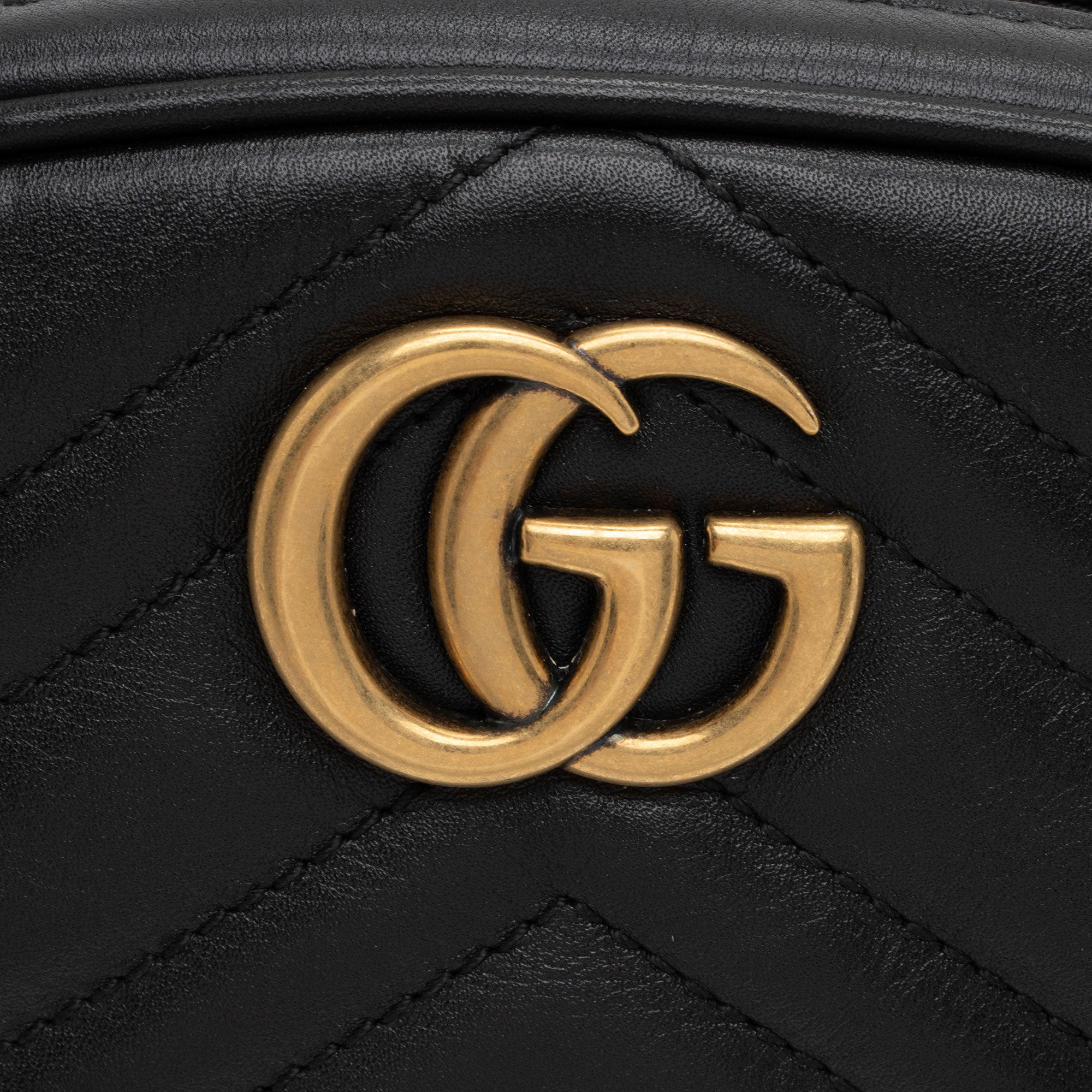Gucci Matelasse Leather GG Marmont Belt Bag - Size 34 / 85 (SHF-to1IUr)