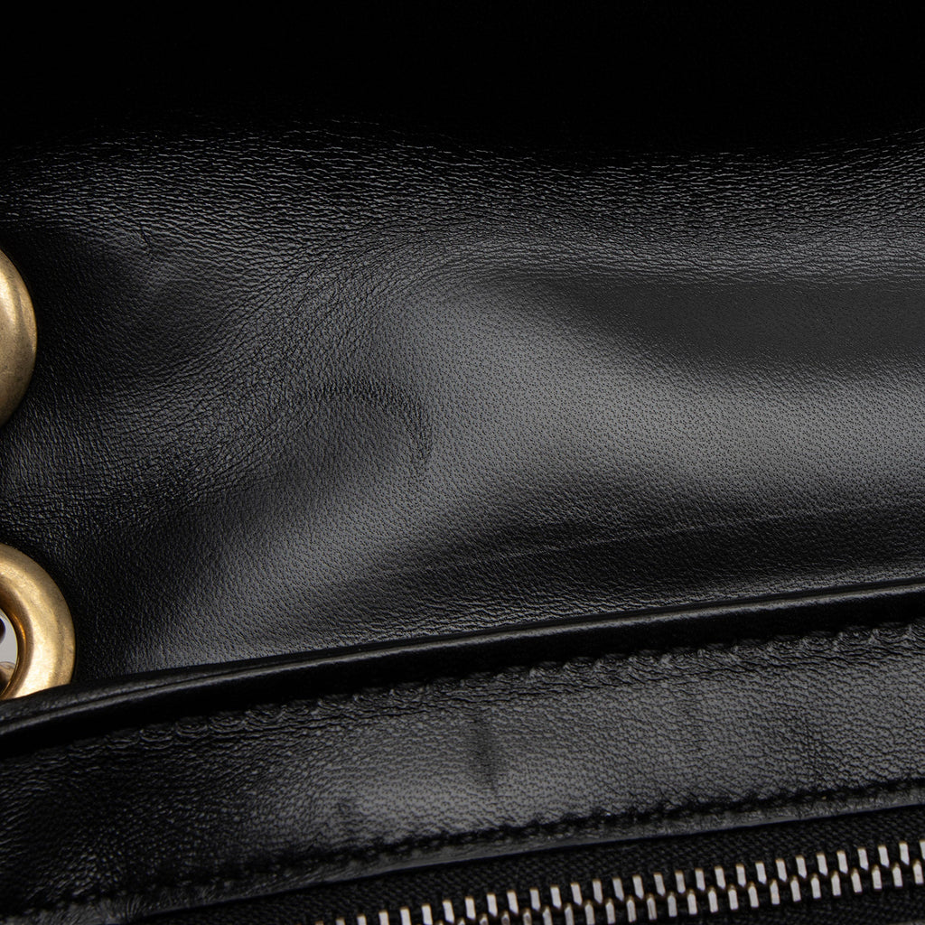 Gucci Matelasse Leather GG Marmont GG Studded Small Flap Bag