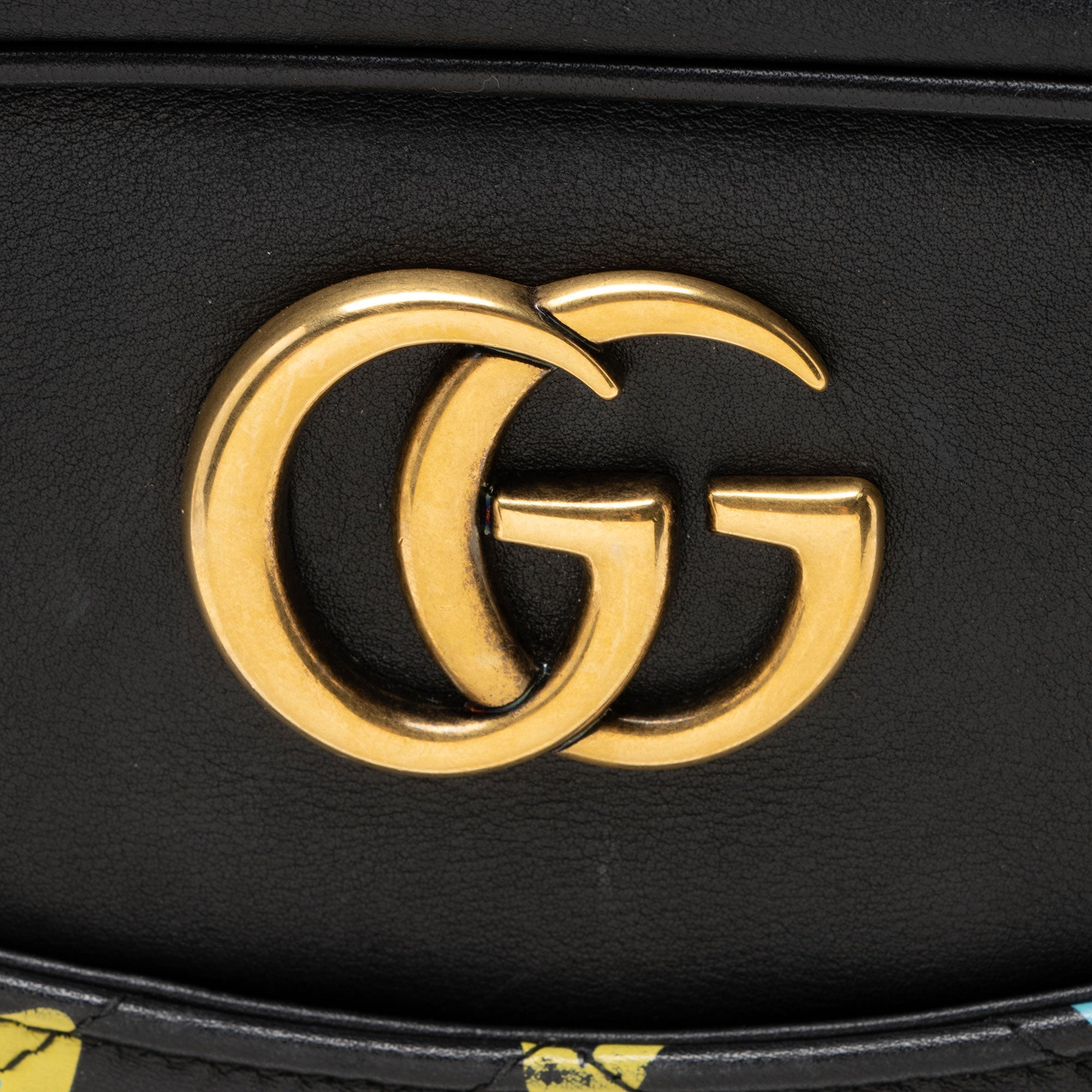 Gucci Matelasse Leather GG Marmont Ghost Medium Camera Bag