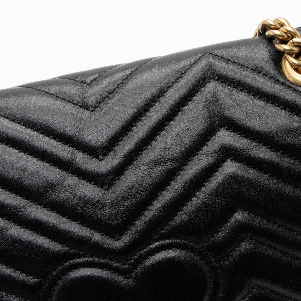 Gucci Matelasse Leather GG Marmont Large Flap Bag