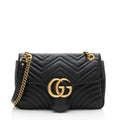 Gucci Matelasse Leather GG Marmont Large Flap Bag