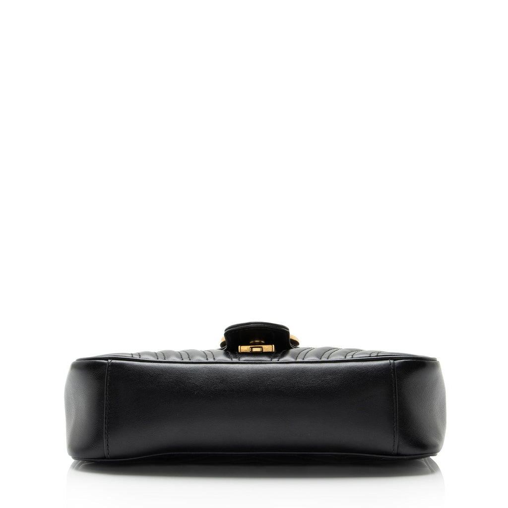 Gucci Matelasse Leather GG Marmont Medium Flap Bag