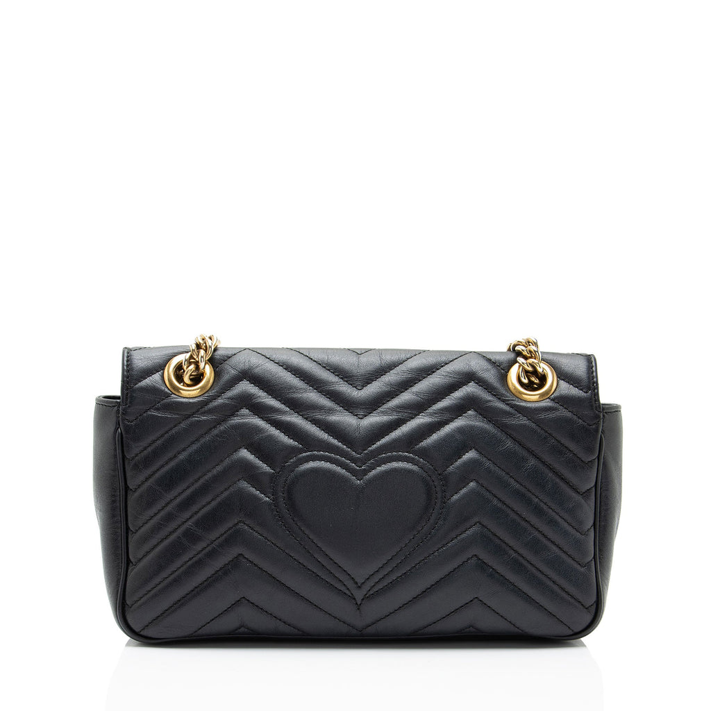 Gucci Matelasse Leather GG Marmont Medium Flap Bag