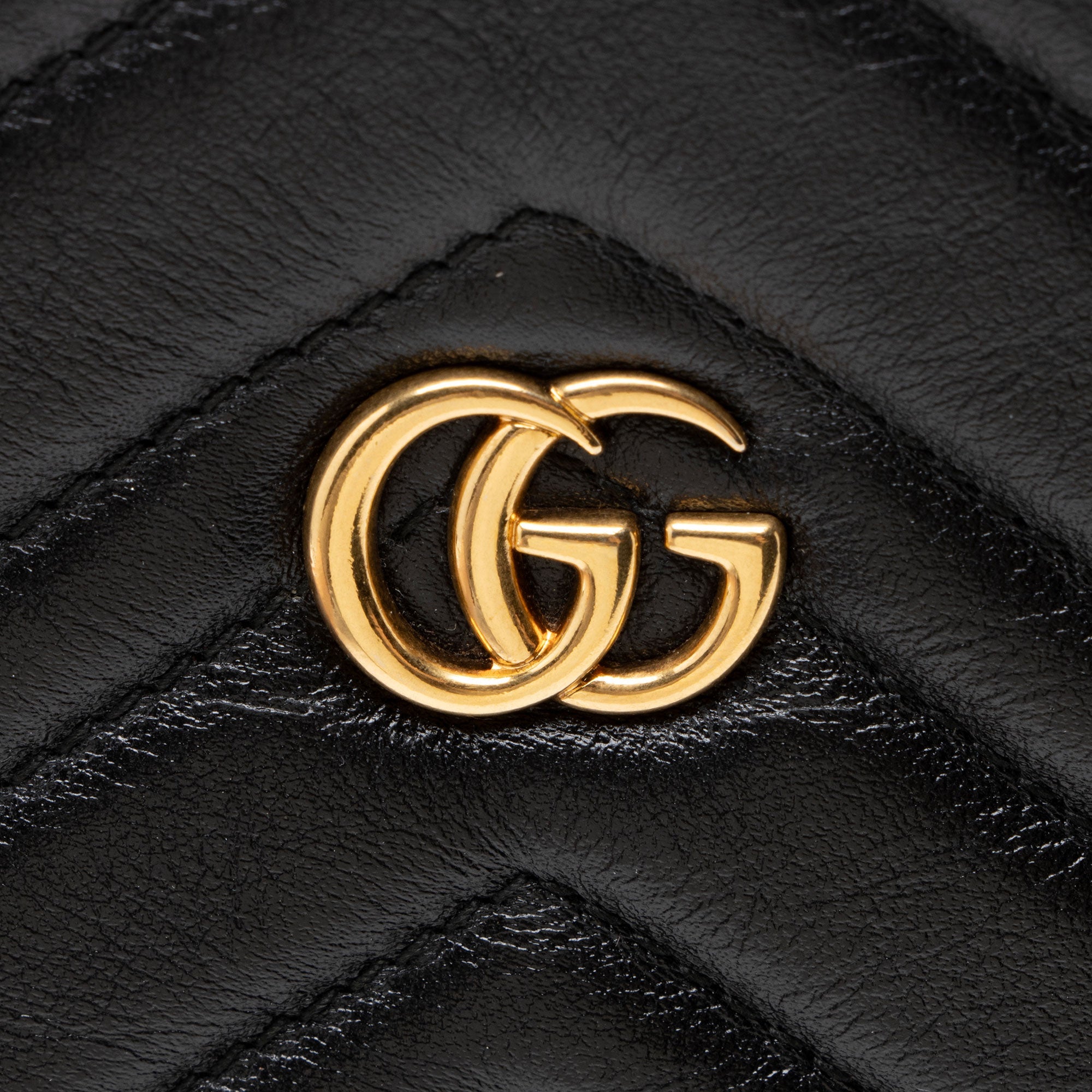 Gucci Matelasse Leather GG Marmont Medium Slim Open Shoulder Bag