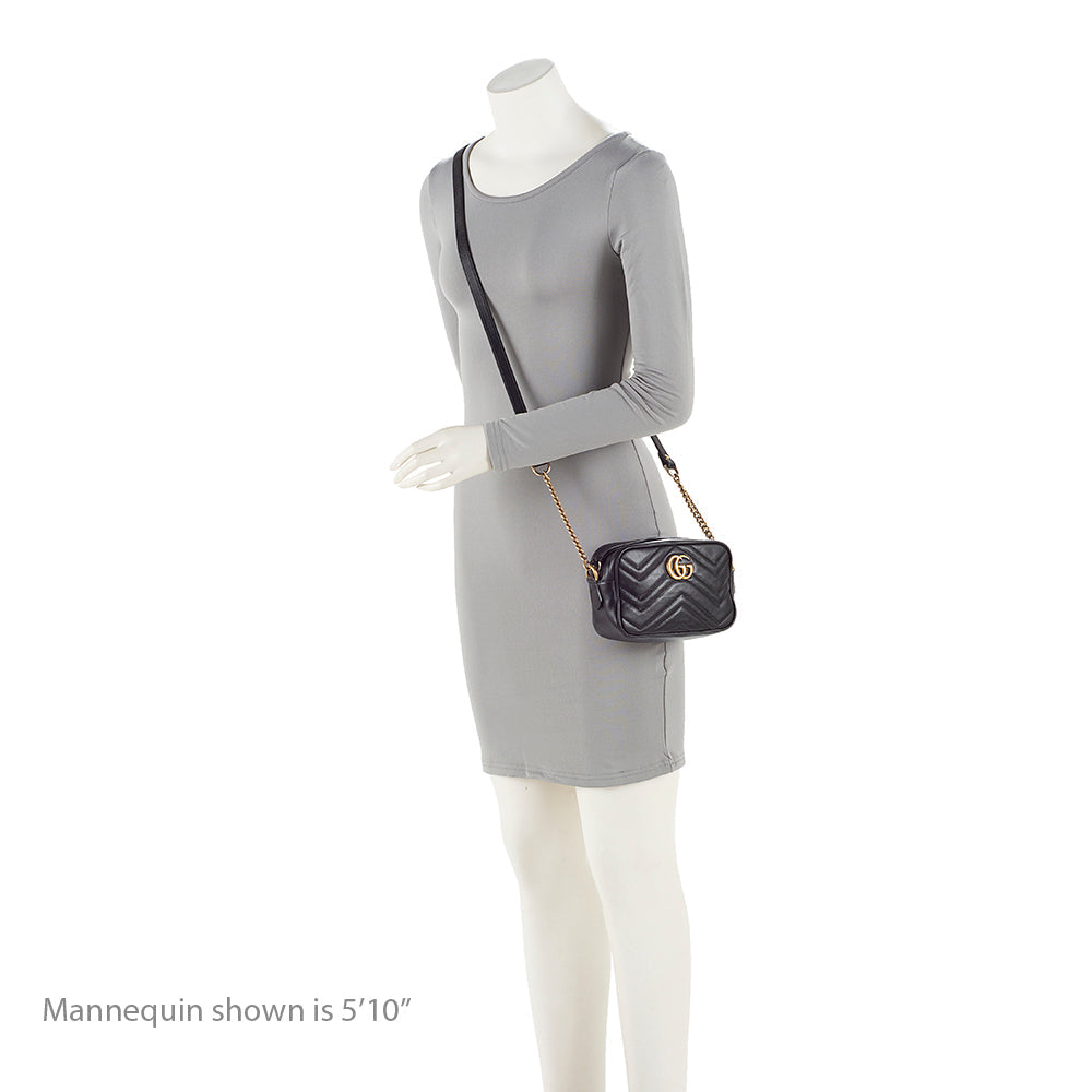 Gucci Matelasse Leather GG Marmont Mini Bag (SHF-19626)