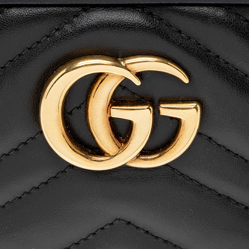 Gucci Matelasse Leather GG Marmont Mini Bag (SHF-21623)