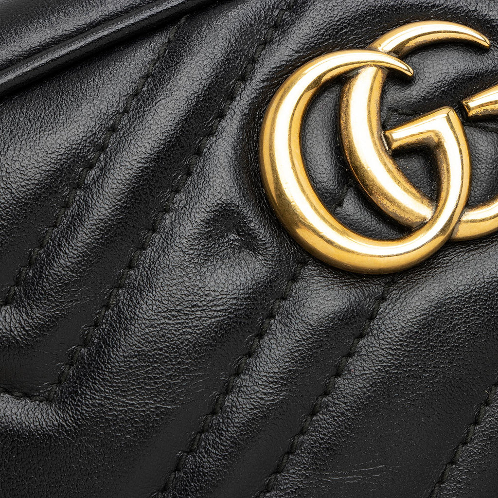 Gucci Matelasse Leather GG Marmont Mini Bag (SHF-23808)