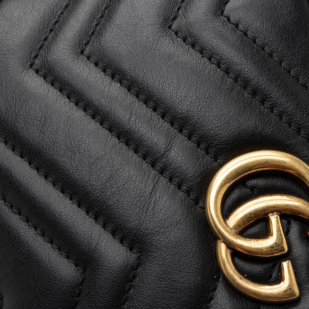 Gucci Matelasse Leather GG Marmont Mini Bag (SHF-3G1w1x)