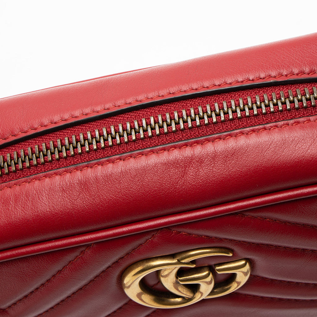 Gucci Matelasse Leather GG Marmont Mini Camera Bag