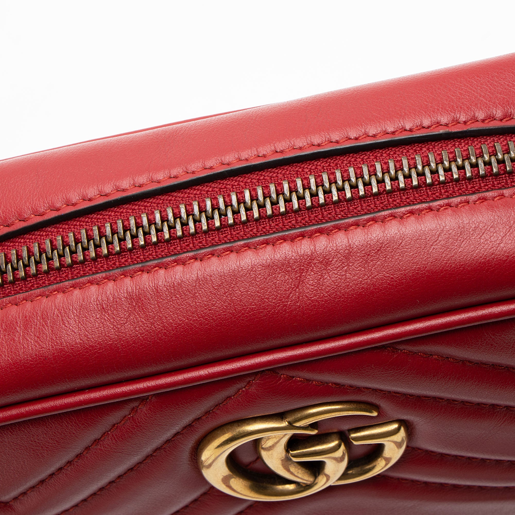 Gucci Matelasse Leather GG Marmont Mini Camera Bag
