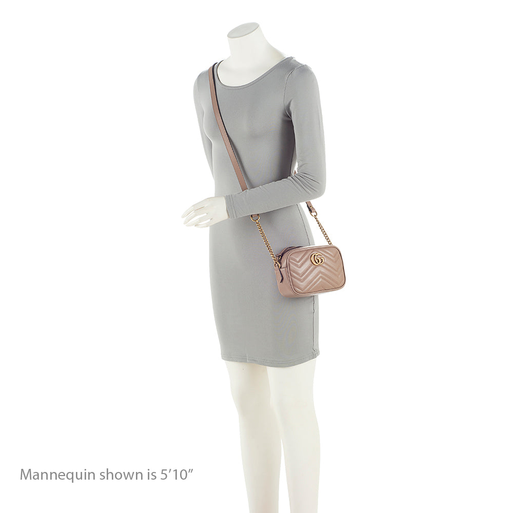 Gucci Matelasse Leather GG Marmont Mini Bag