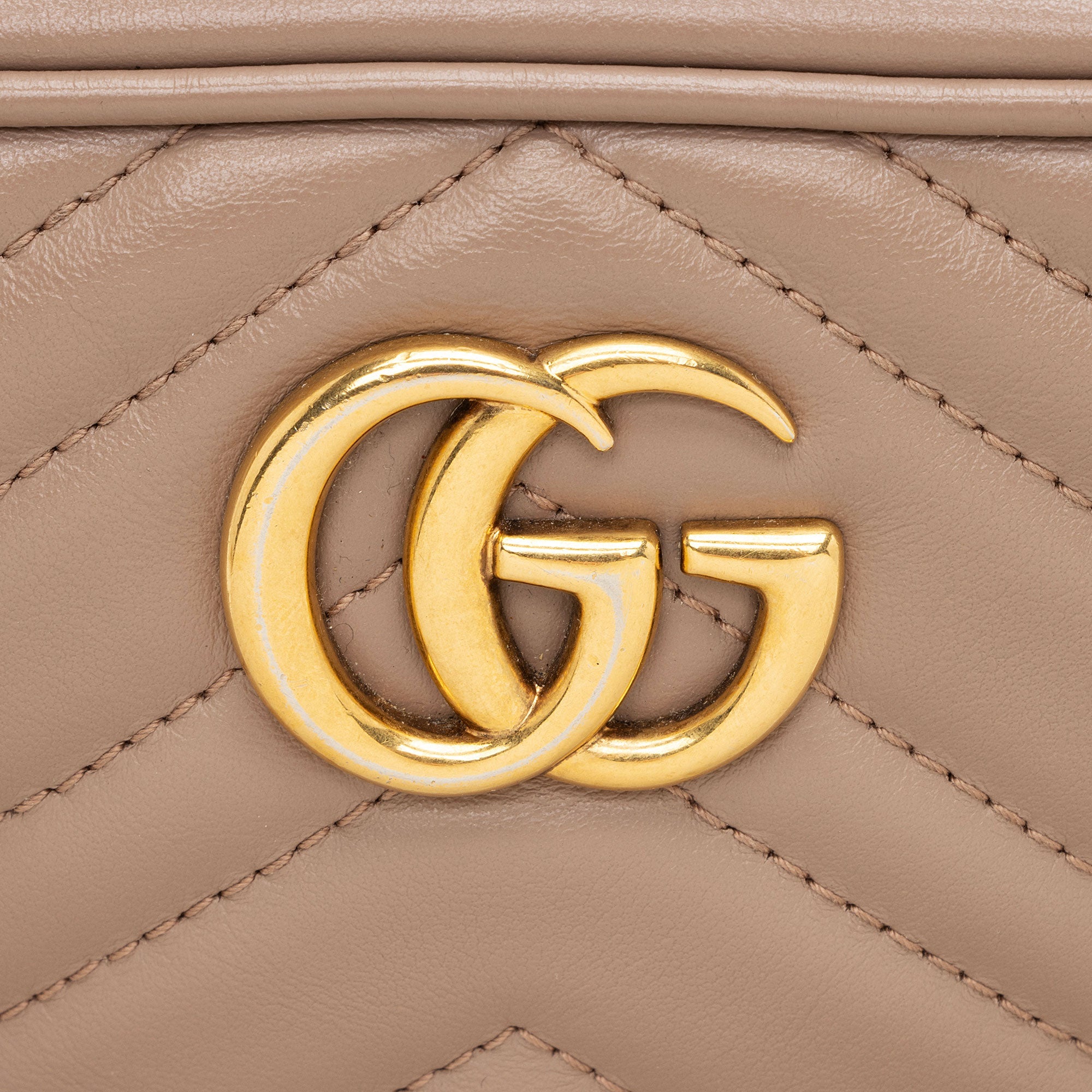 Gucci Matelasse Leather GG Marmont Mini Camera Bag
