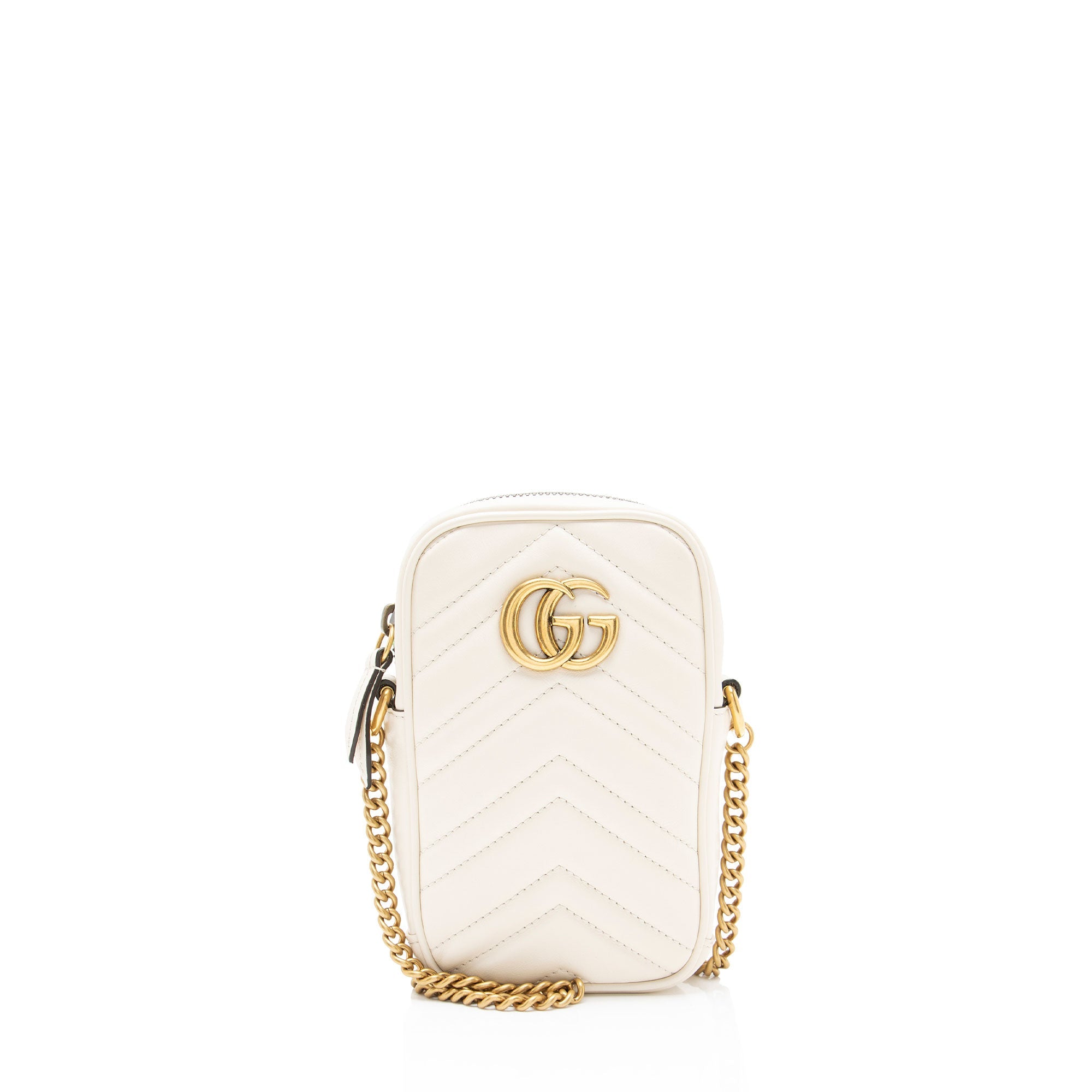 Gucci Matelasse Leather GG Marmont Mini Crossbody