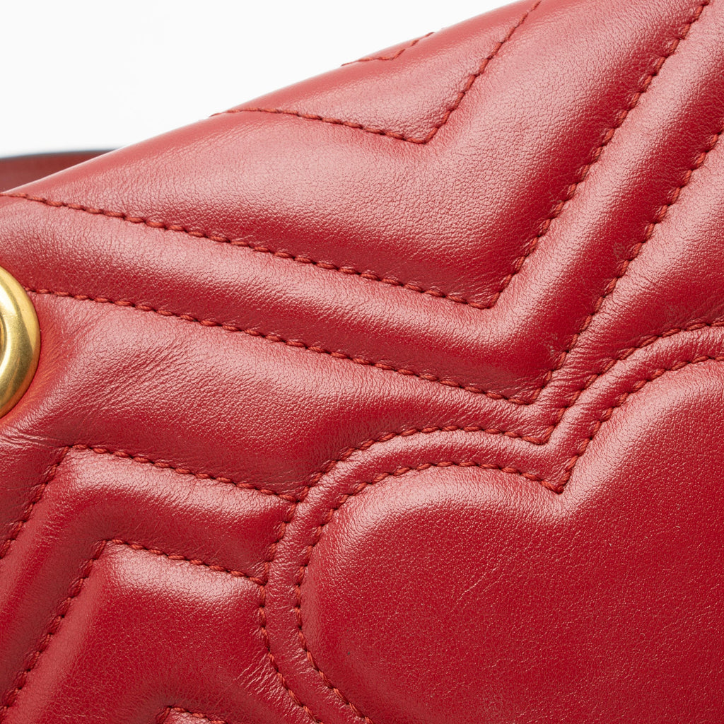 Gucci Matelasse Leather GG Marmont Mini Flap Bag