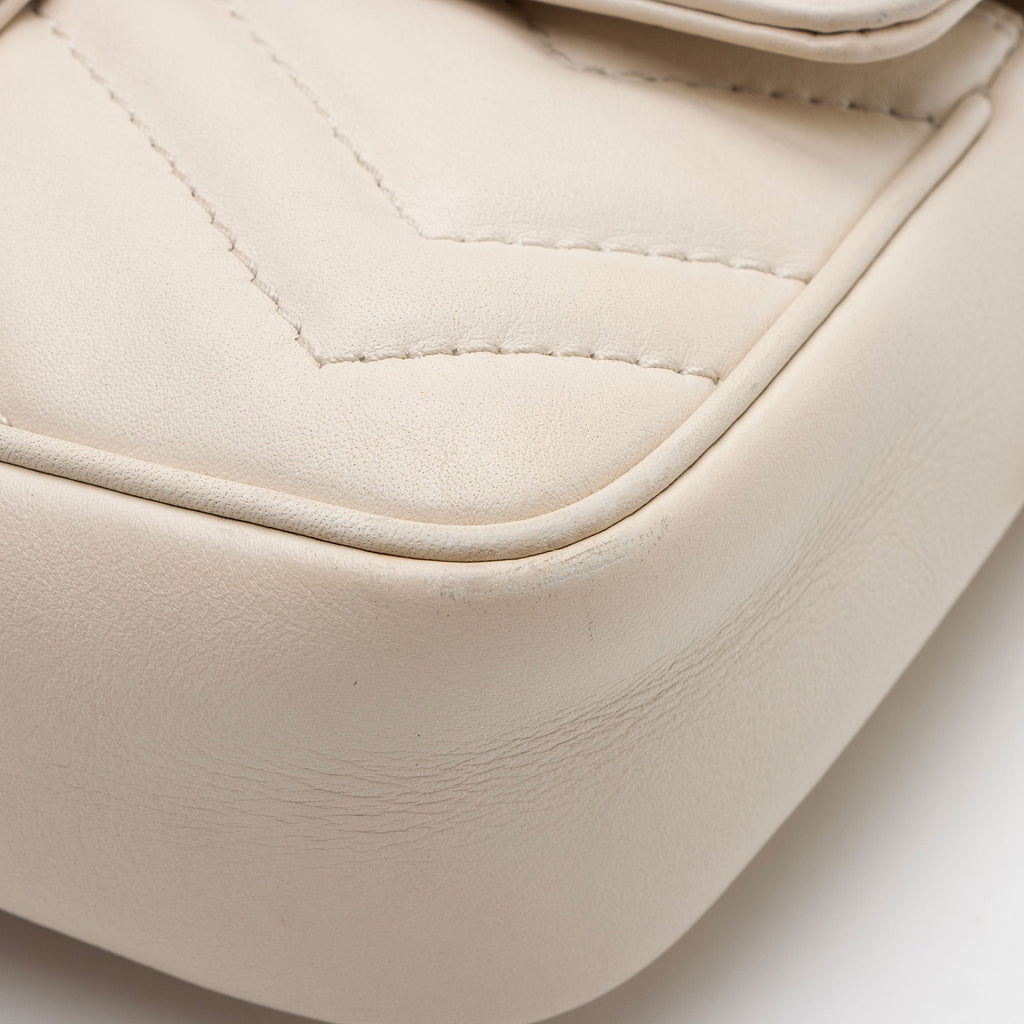 Gucci Matelasse Leather GG Marmont Mini Flap Bag