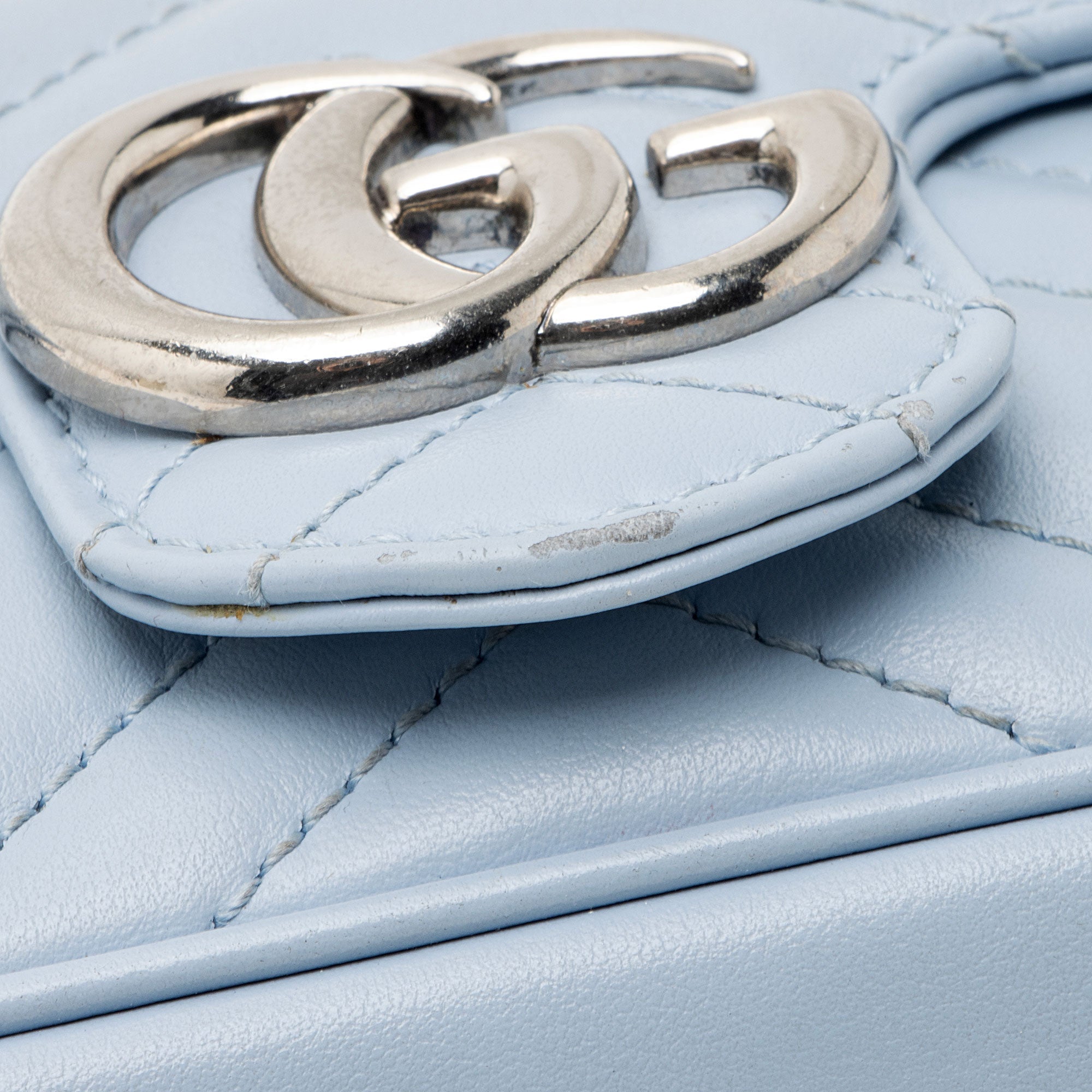 Gucci Matelasse Leather GG Marmont Mini Flap Bag
