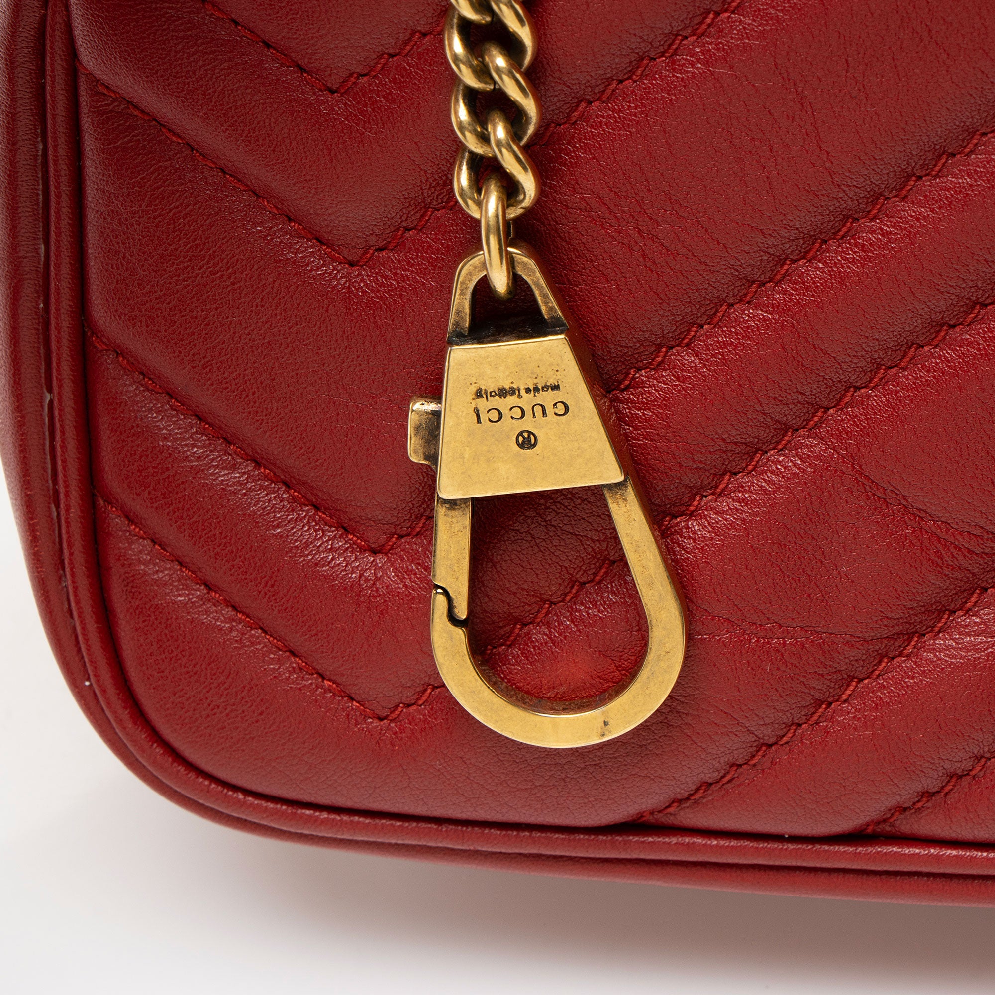 Gucci Matelasse Leather GG Marmont Mini Flap Bag