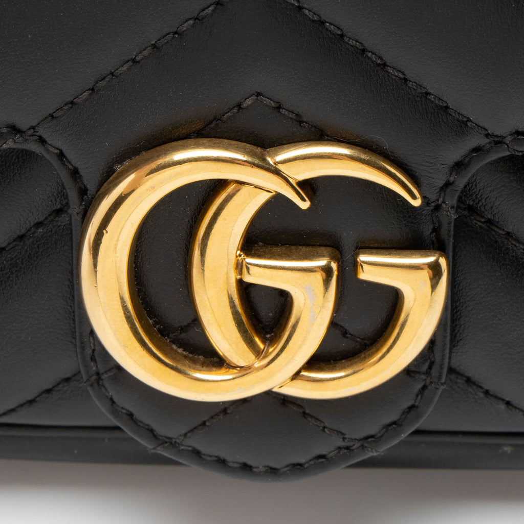 Gucci Matelasse Leather GG Marmont Mini Flap Bag