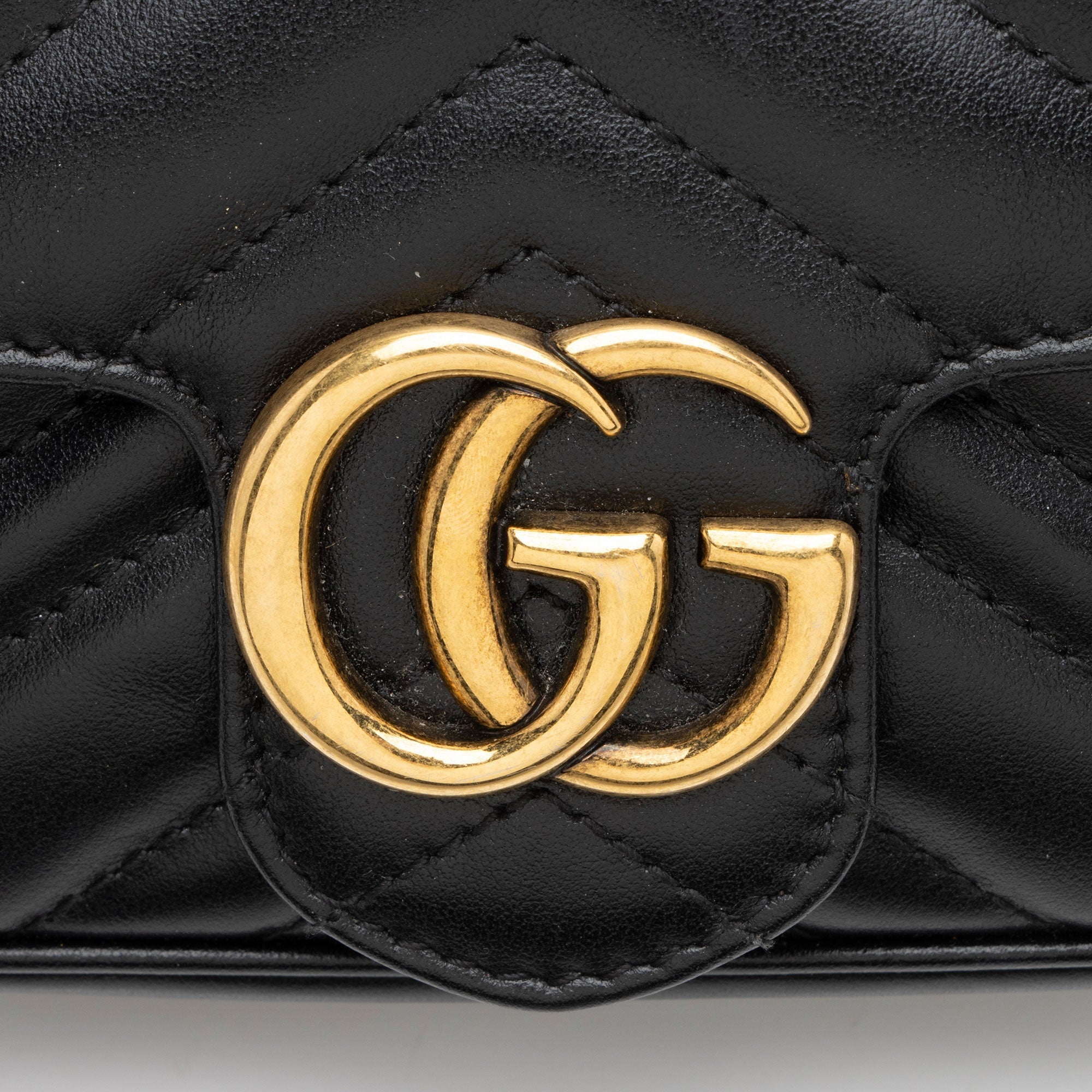 Gucci Matelasse Leather GG Marmont Mini Flap Bag