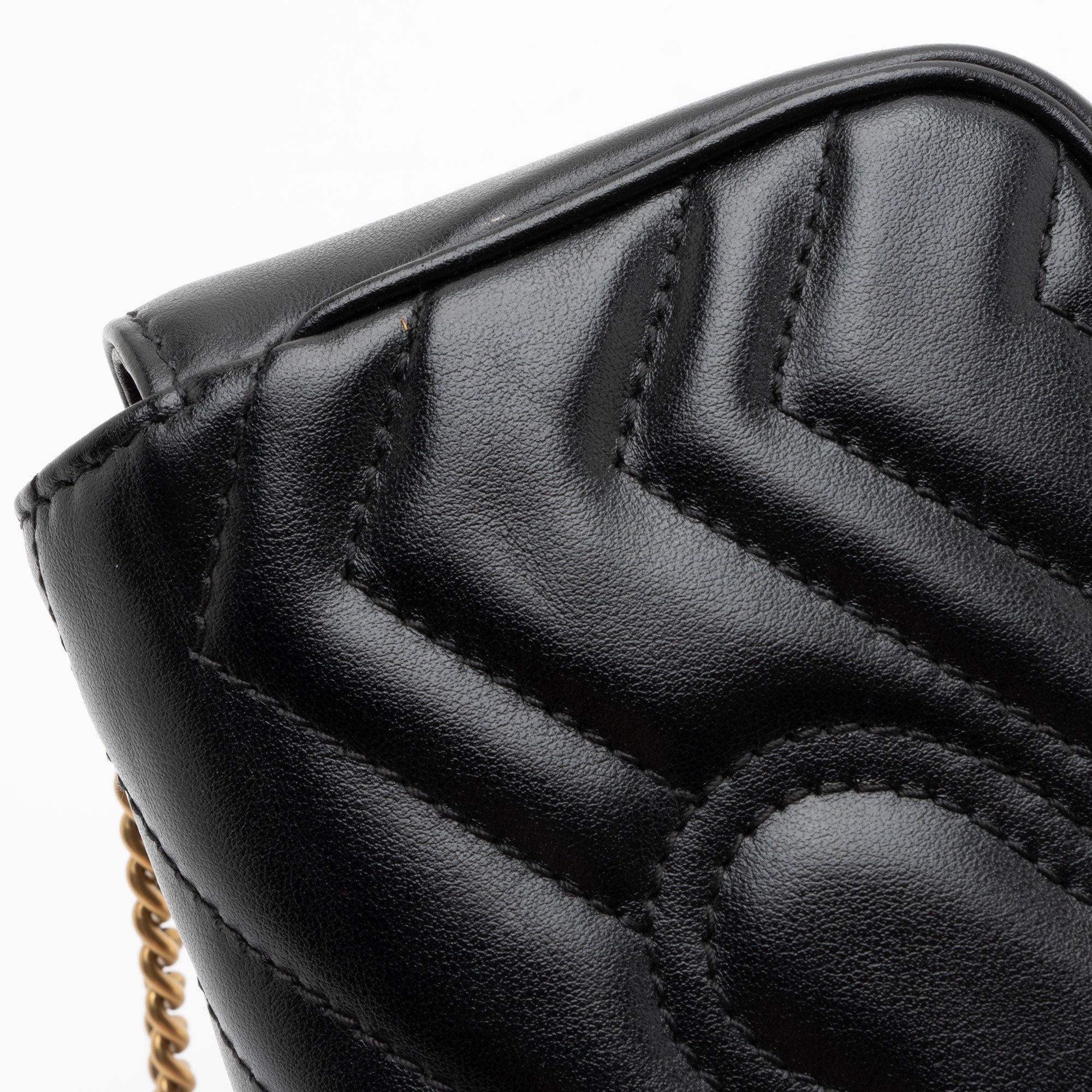 Gucci Matelasse Leather GG Marmont Mini Flap Bag