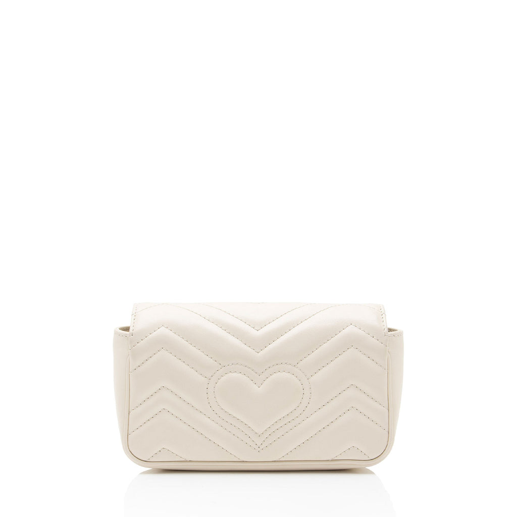 Gucci Matelasse Leather GG Marmont Mini Flap Bag