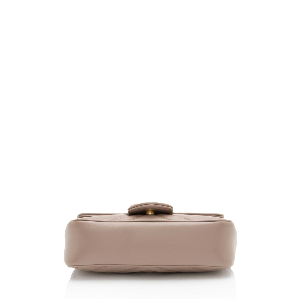 Gucci Matelasse Leather GG Marmont Mini Flap Bag