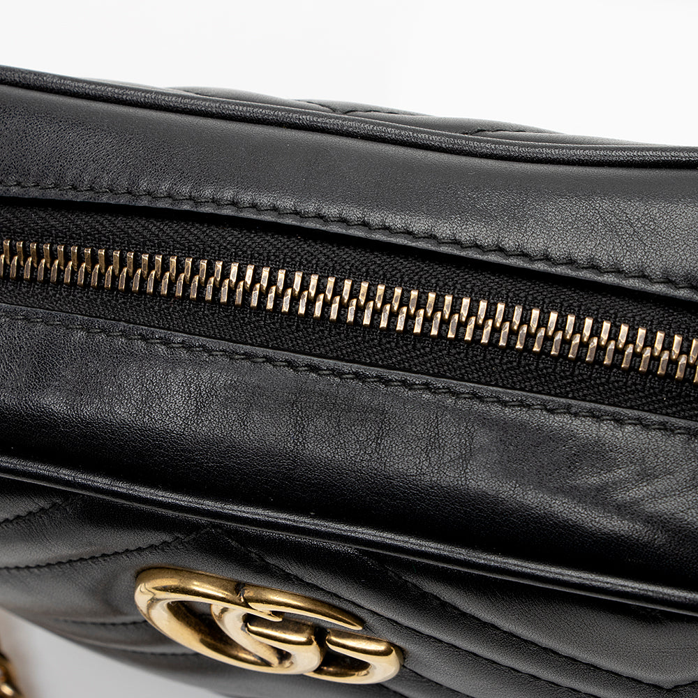 Gucci Matelasse Leather GG Marmont Mini Bag (SHF-20202)