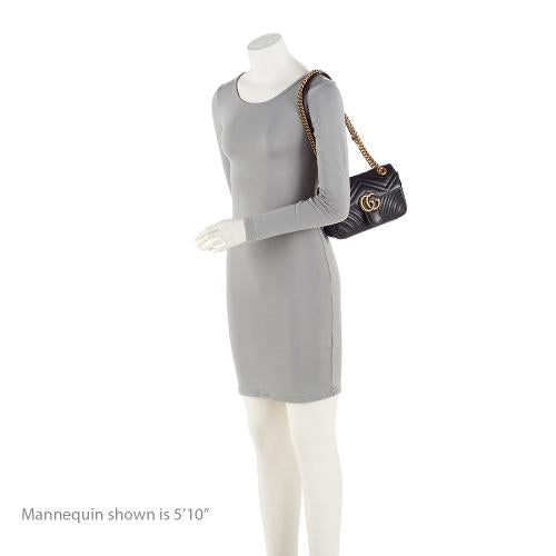 Gucci Matelasse Leather GG Marmont Mini Shoulder Bag (SHF-iWJZlj)
