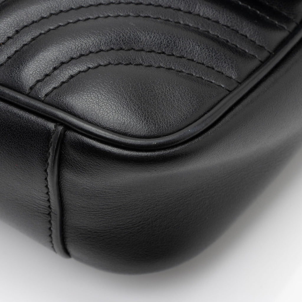 Gucci Matelasse Leather GG Marmont Mini Flap Bag (SHF-3BWamx)
