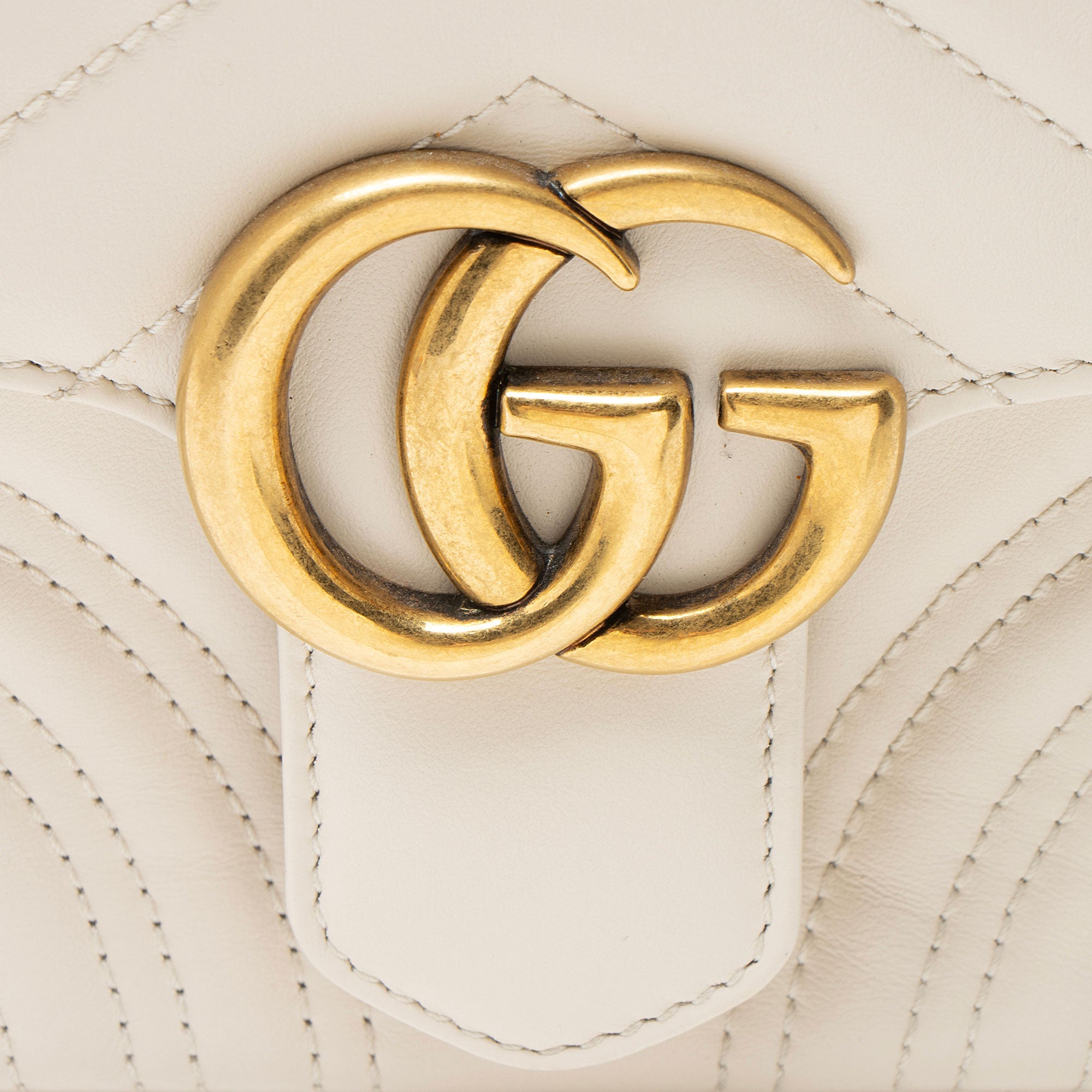 Gucci Matelasse Leather GG Marmont Mini Top Handle