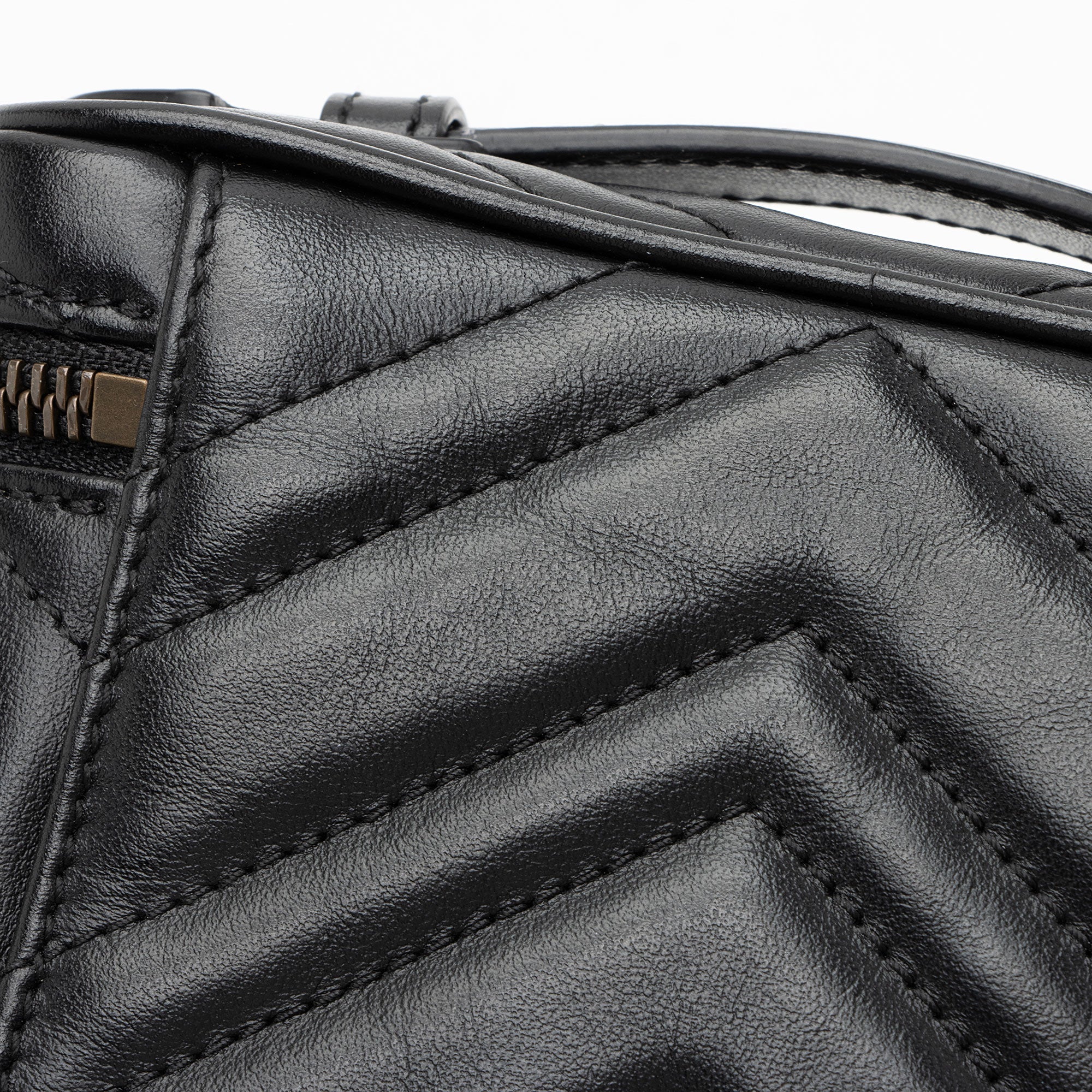 Gucci Matelasse Leather GG Marmont Mini Vanity Top Handle
