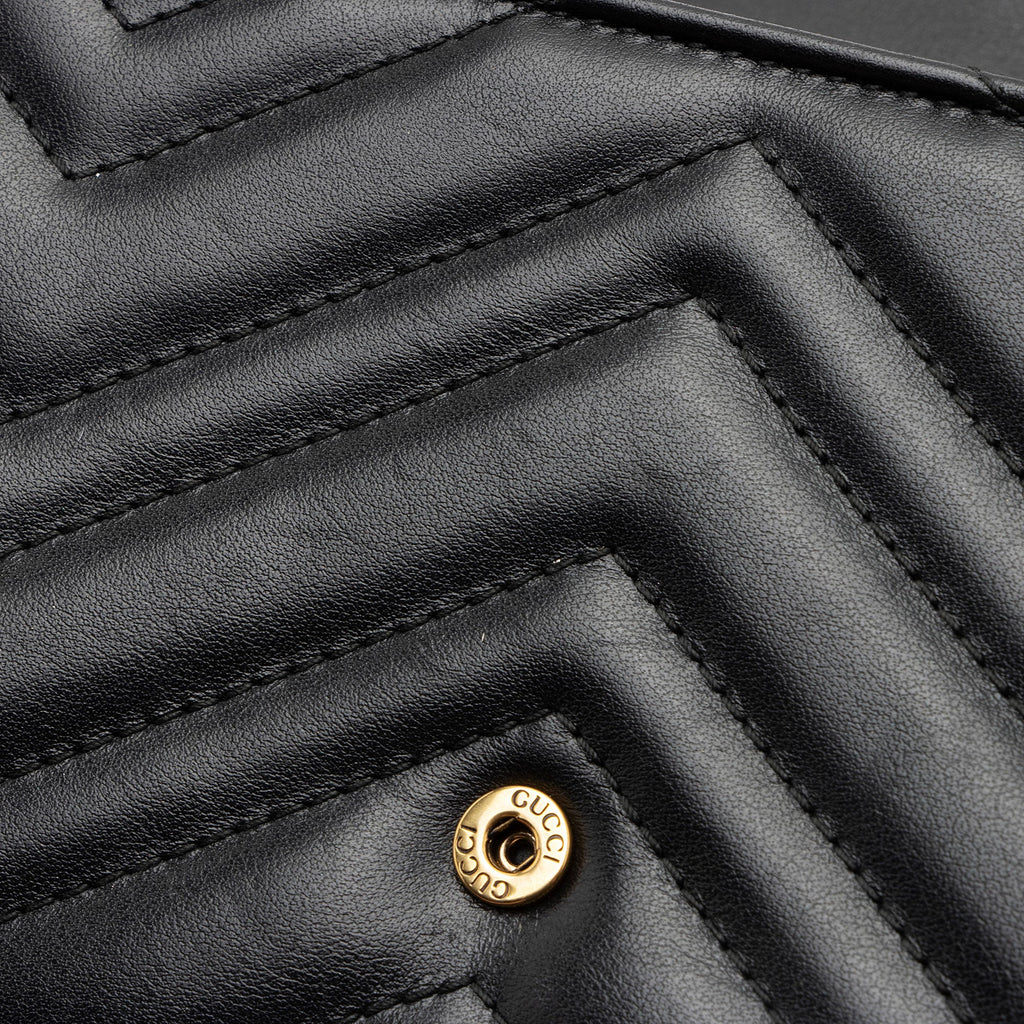 Gucci Matelasse Leather GG Marmont Mini Wallet on Chain (SHF-Us5Ysf)