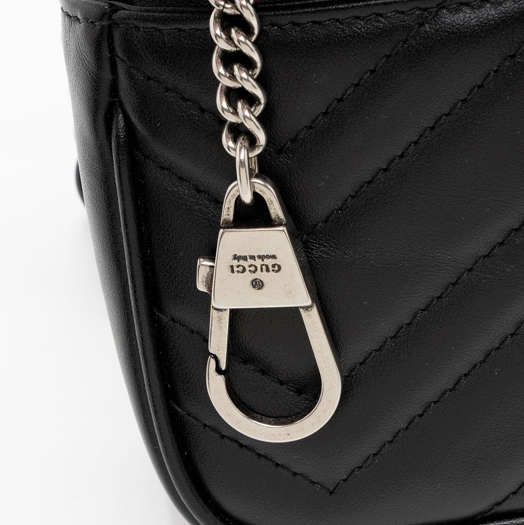 Gucci Matelasse Leather GG Marmont Monochrome Belt Bag (SHF-2itioi)